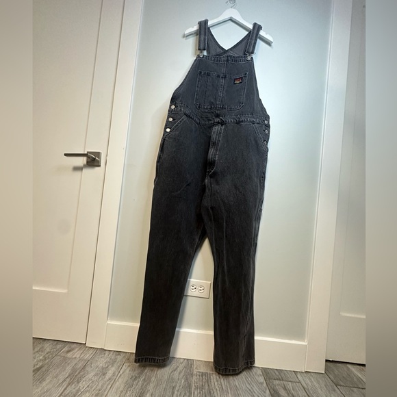 Levi’s RED TAB™ MEN'S OVERALLS Charcoal Gray Washed Black Size XL - Picture 9 of 17